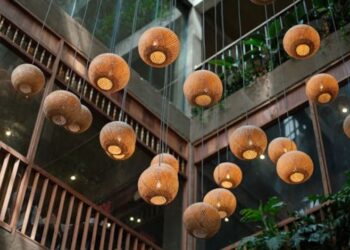 Rattan Outdoor Pendant Light