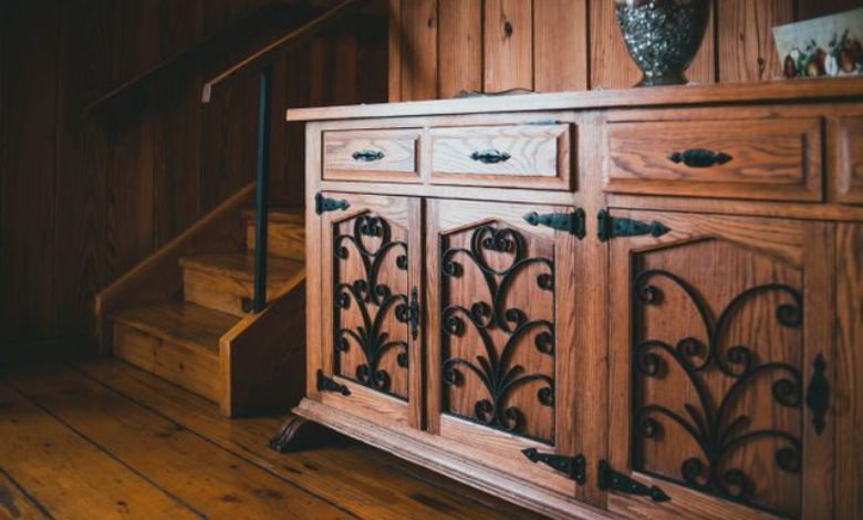 Sideboard Narrow Smart Storage for Small Spaces
