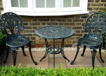 Wrought Iron Marble Coffee Table