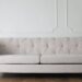 Cream Leather Couch