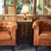 Swivel Leather Armchair